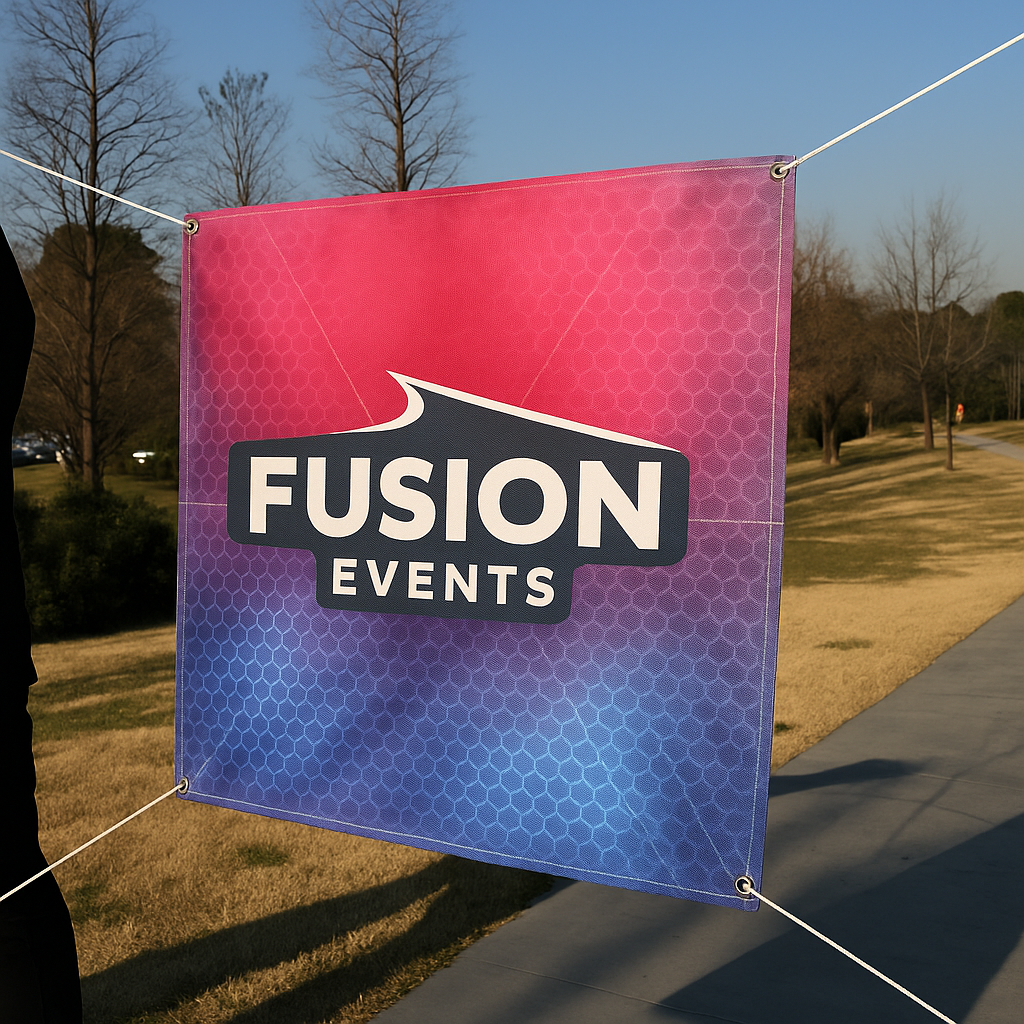 băng rôn Vải Polyester