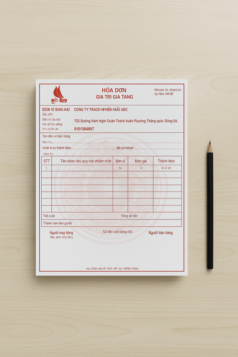 Hóa Đơn Giá Trị Gia Tăng (VAT)