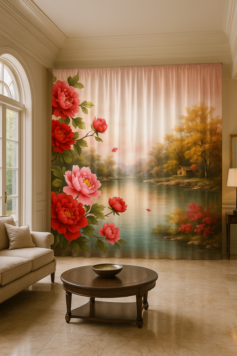 in vải silk Trang Trí Nội Thất