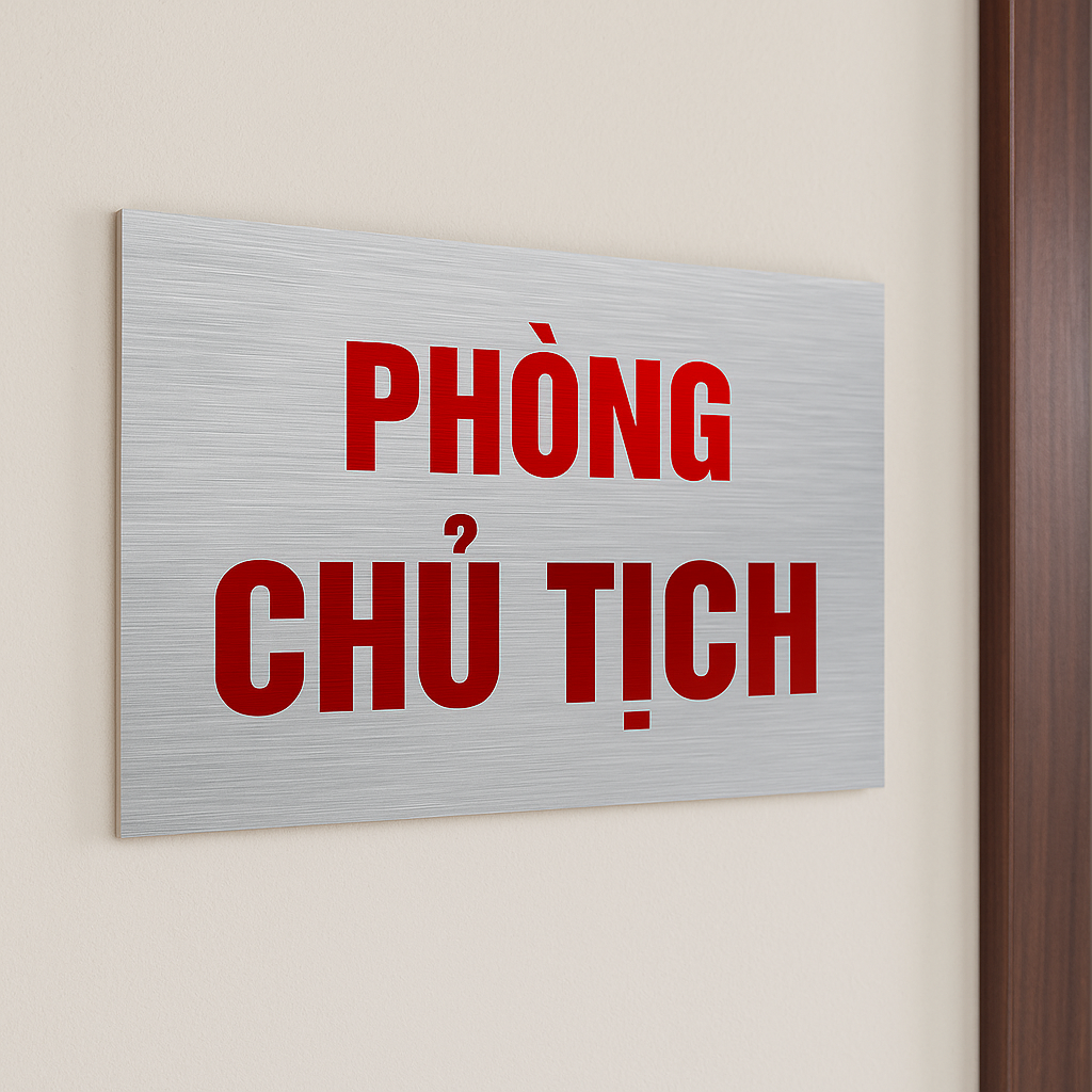 Mẫu biển phòng ban inox