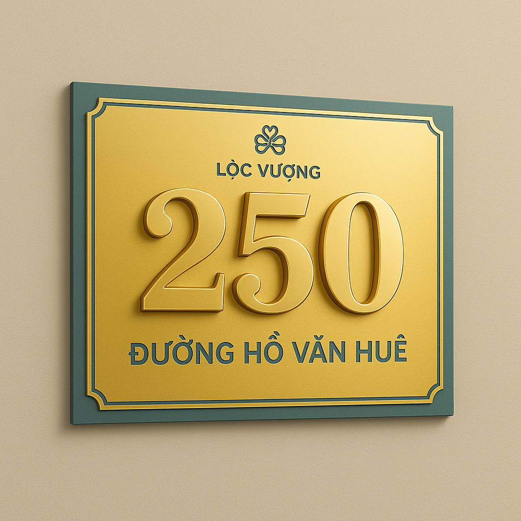 Biển Số Nhà Mica