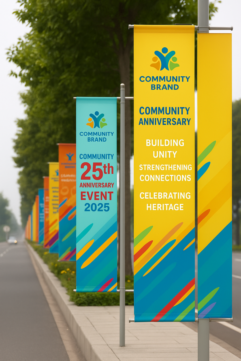 phướn Quảng Bá Thương Hiệu Cộng Đồng