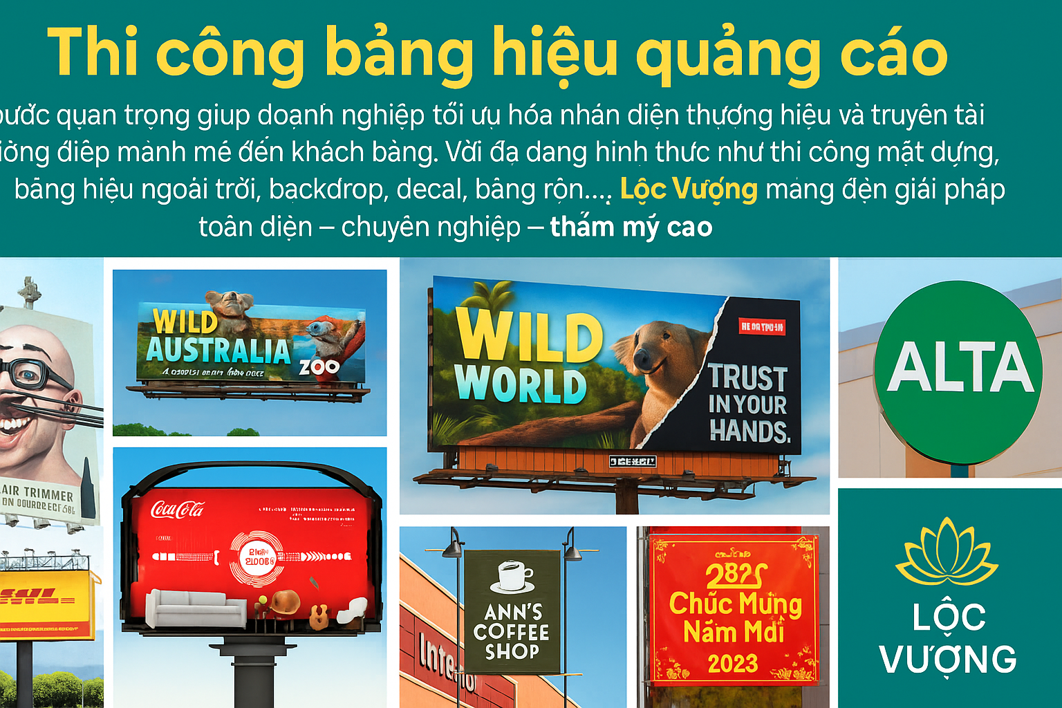 Thi Công Bảng Hiệu Quảng Cáo Chuyên Nghiệp
