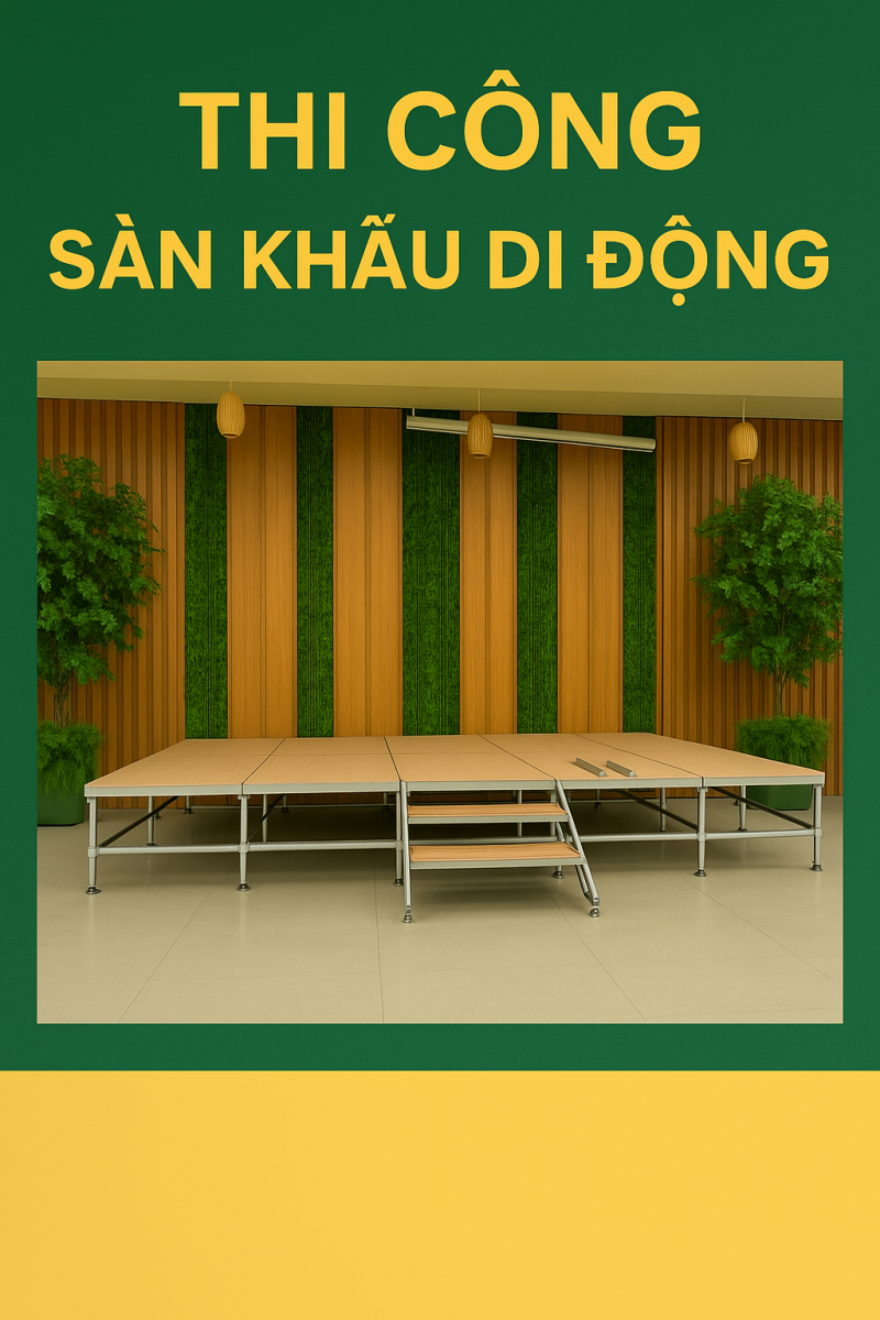 thi công sân khấu di động